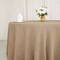 108" Natural Round Faux Burlap Tablecloth Wedding Table Party Decorations
